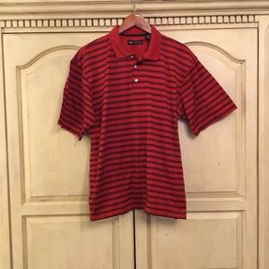 Men’s Wedge Red Golf Polo Size L
